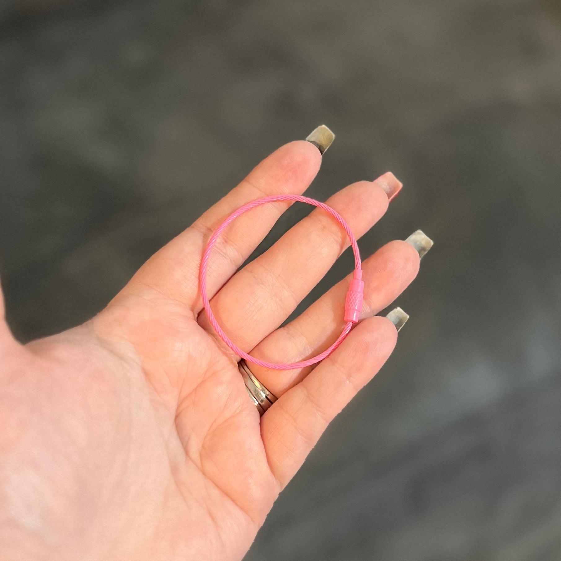 Wire Keychain Cable Thingie - Keychain Clips